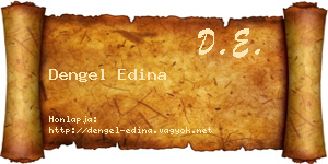 Dengel Edina névjegykártya